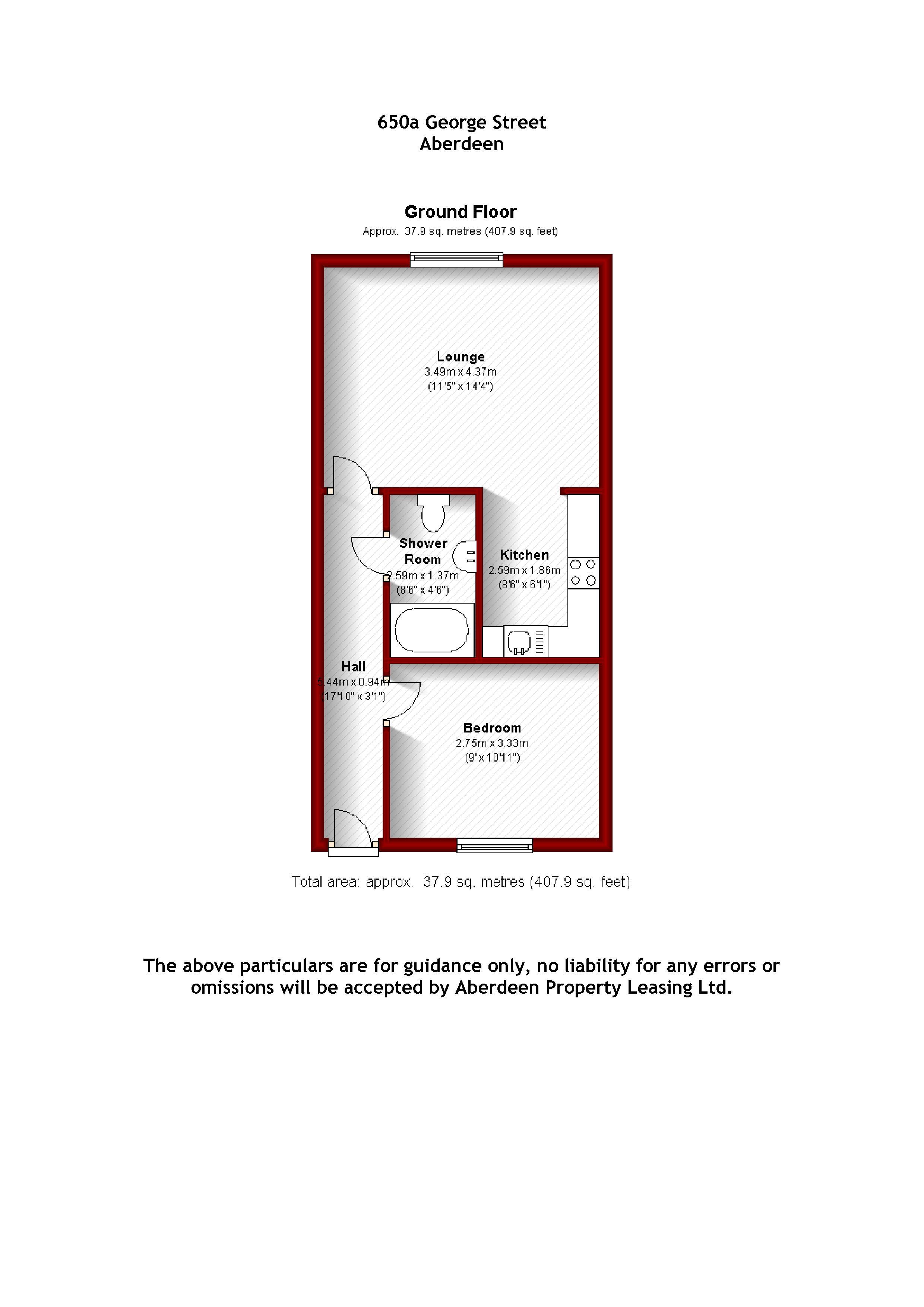 George Street, Aberdeen, AB25 floorplan