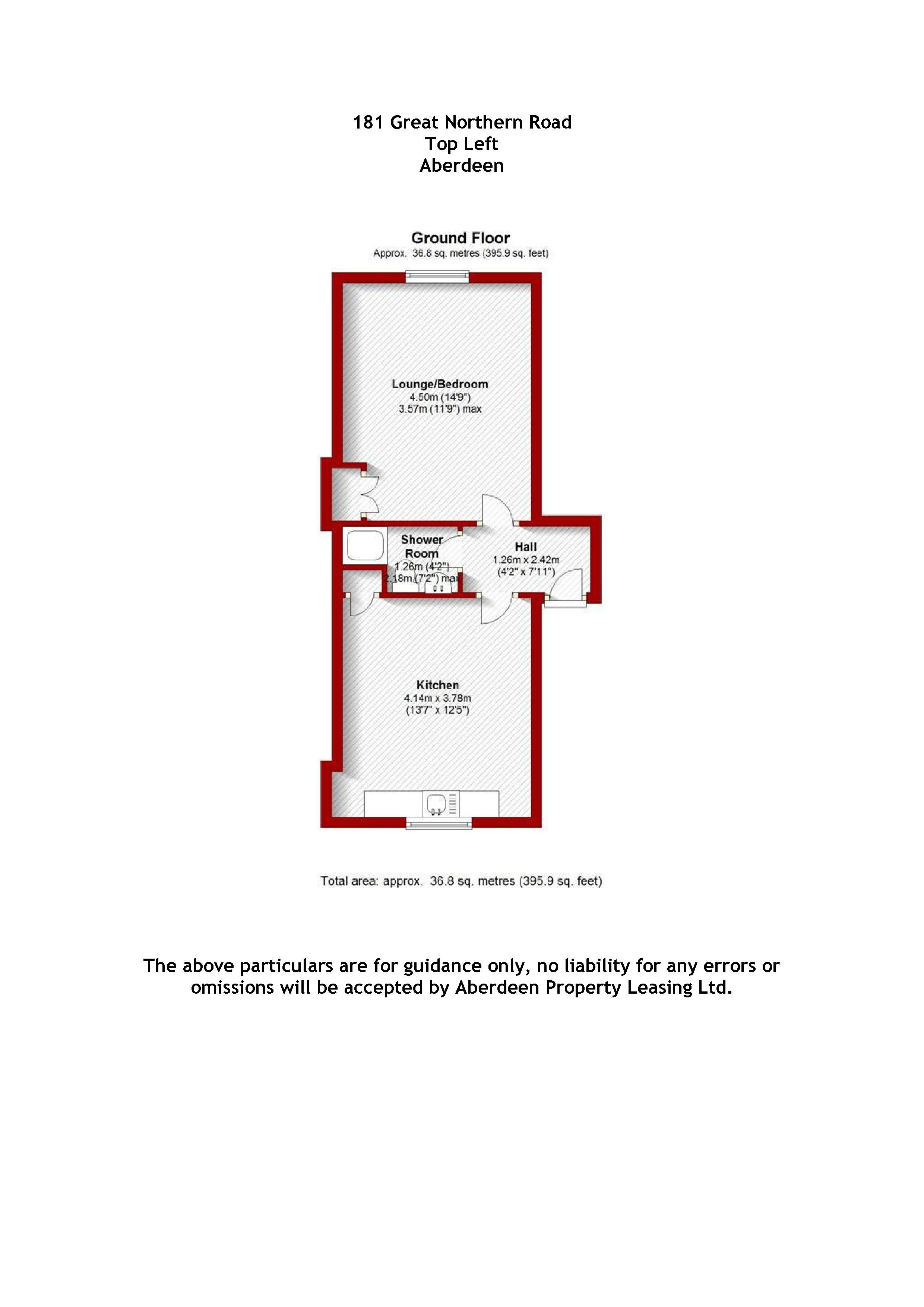 Great Northern Road, Top Left, AB24 floorplan